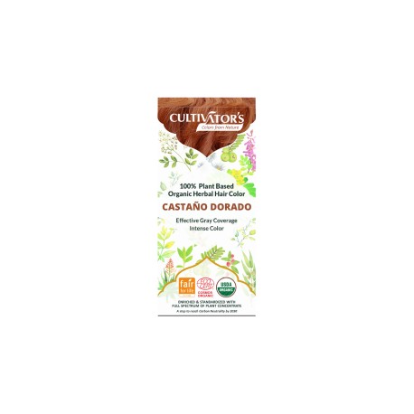 Tinte organico castaño dorado 100 g cultivators